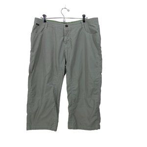 KUHL Women's Size 14  Kuhl Dry Stretch Capri Pants Floral Hiking Gray